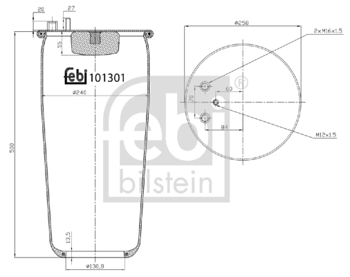 Bellow, air suspension